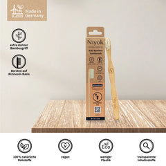 Çocuklar için bambu diş fırçası
