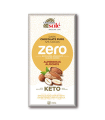 Bademli Bitter Çikolata %72 Kakao Keto Sıfır 100g