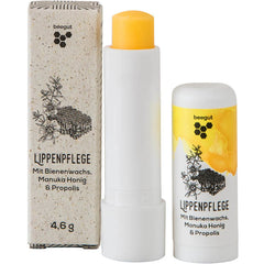 Balmumu, propolis ve Manuka balı içeren dudak kremi