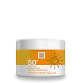 Organik yüz güneş kremi SPF 50+, beyaz iz bırakmaz, titanyum dioksitsiz, UVA ve UVB koruması 50ml