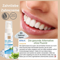 Organik Diş Macunu Tooth-Love 5'i 1 Arada Aloe 100ml - florürsüz - titanyum dioksitsiz