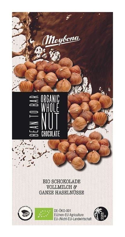 Organik tam fındıklı sütlü çikolata 100 gr %100 Biyo