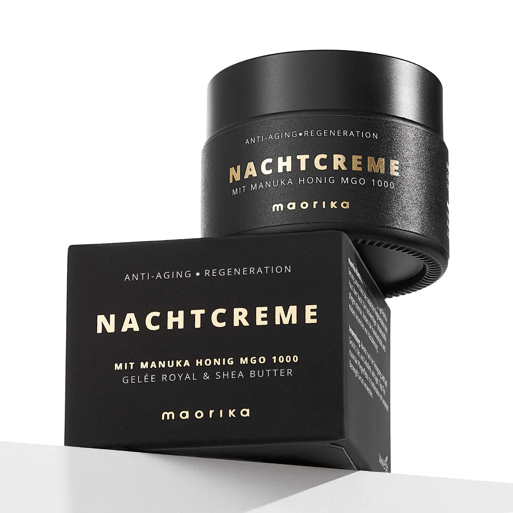 Manuka Balı MGO 1000 içeren kırışıklık karşıtı gece kremi