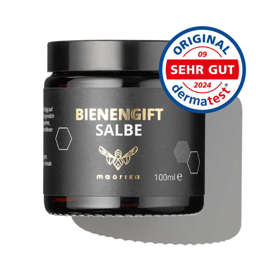 Arı zehri ve Manuka yağı içeren merhem