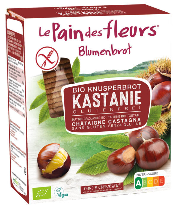 CRISP BREAD WITH CHESTNUT FLOUR GLUTEN-FREE 150gr 100% Organic