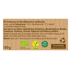 Cashew Butter with Caramel 180gr 100% Organic 