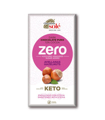 Bitter Çikolata %72 Kakao Fındıklı Keto Sıfır 100g