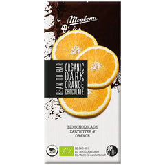 DARK CHOCOLATE WITH CRISPY ORGANIC ORANGE GRANULES - 100 g 100% Bio