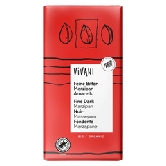 Dark chocolate with marzipan &amp; Amaretto filling – Bio 100gr